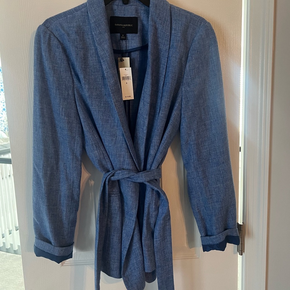Banana Republic Blue Wrap Jacket